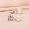 美裕 925银淡水珍珠耳钉12-13mm 108499W 商品缩略图3