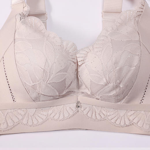 都市丽人调整型内衣美体纤塑塑身文胸蕾丝BC:薄塑身内衣3/4杯四排扣LJT2K2 商品图4