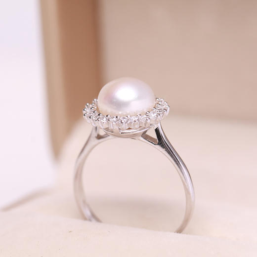 美裕 淡水珍珠戒指8-9mm 108505W 商品图1
