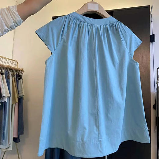 裁缝学苑AQ356新中式国风盘扣短袖衬衫纸样女装飞飞袖褶皱上衣样板 商品图4