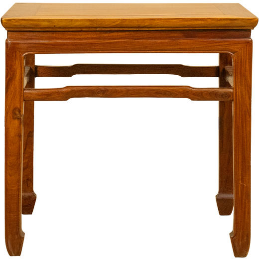 二十世纪 黄花梨束腰罗锅枨马蹄腿方凳 商品图5