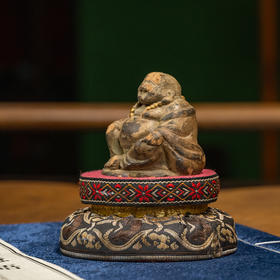 清 合香漆金弥勒佛摆件