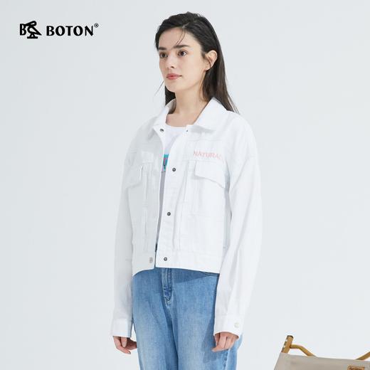 波顿宽松版短款纯色夹克女装春秋季休闲百搭小个子外套LJ877121 商品图2