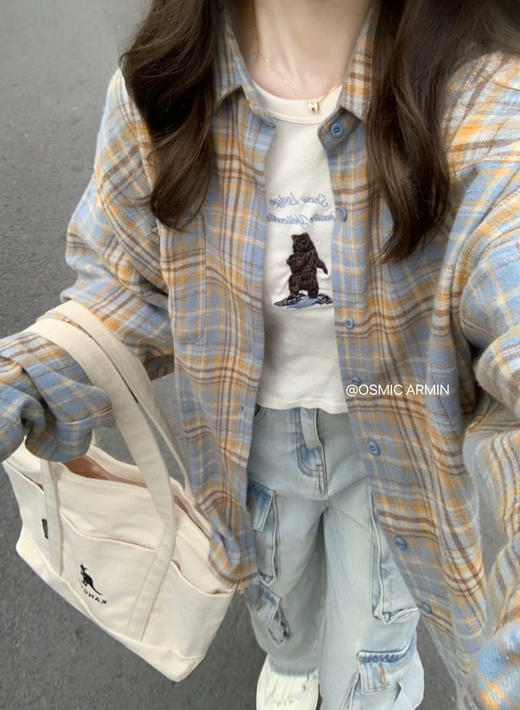 oa格子衬衫（锁 商品图3