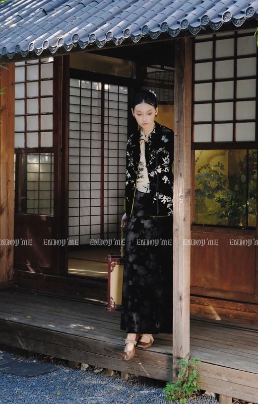 【门店同款】ENJOY秋季云敛-漠上飞花花影琉璃半裙 159410618 商品图4