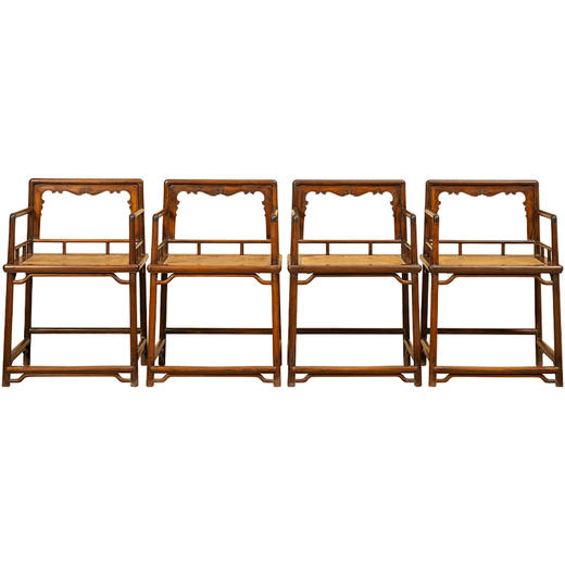 清 红木玫瑰椅成堂（一堂四只） 商品图5