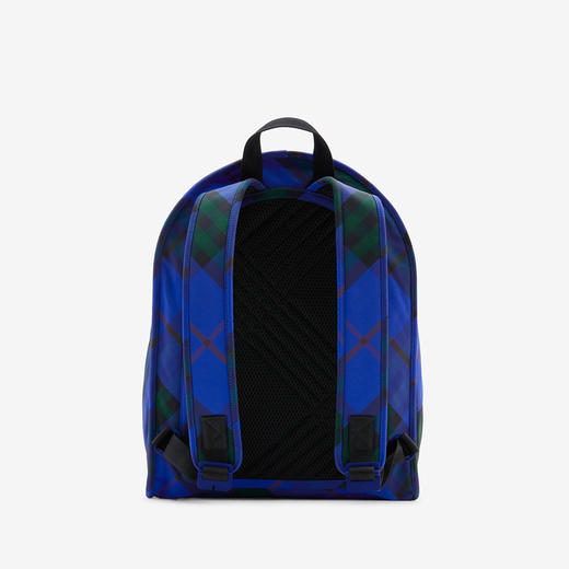 【一】BURBERRY 巴宝莉 男士复古格纹拉链盾牌双肩背包 格子 8080612 B7323 商品图2