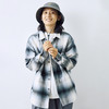 吃茶去chichaqu2024秋冬重磅全棉格子衬衫外套复古仿毛呢宽松街头 商品缩略图4