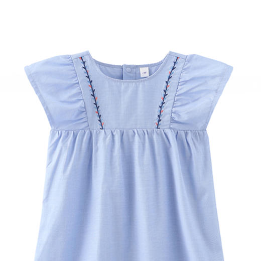 丽婴房-童衣类（夏）E1洋装\背心裙浅蓝 商品图2