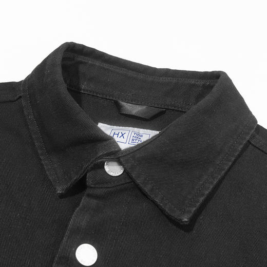 【断码清仓】HX 春秋季水洗牛仔加绒茄克衫S105340015101 商品图2