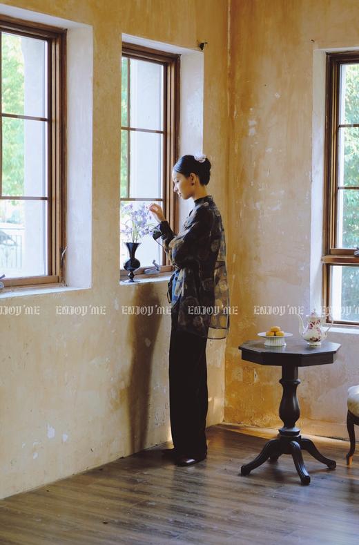 【门店同款】ENJOY秋季云敛-漠上飞网纱花朵打底 159458355 商品图5