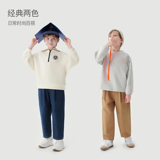 马克珍妮秋装新款 男童纯棉宽松牛仔萝卜裤 儿童裤子231675 商品图1