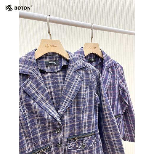 【第2件半价！尾货清仓不退换】波顿女士牛仔彩格夹克LJ378 商品图4