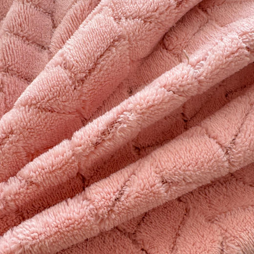 自然醒A类麦穗纹提花牛奶绒床上四件套双面珊瑚法兰绒被套罩床单笠冬季款床品QJ 商品图11