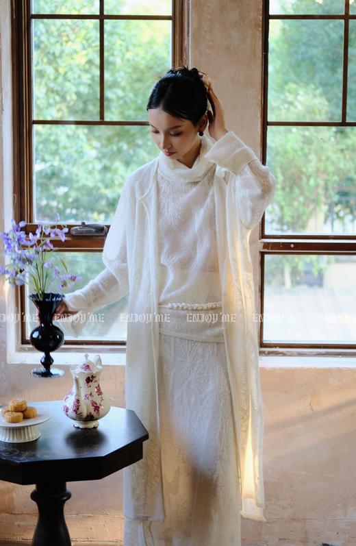 【门店同款】ENJOY秋季云敛-漠上飞花松鹤提花针织半裙 159045500 商品图3