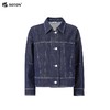 波顿春秋女士宝蓝色短款设计感小众牛仔外套高端LJ899123 商品缩略图4