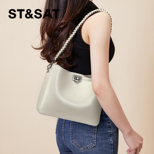 星期六简约通勤百搭腋下斜跨单肩包SSC521A109 商品图5