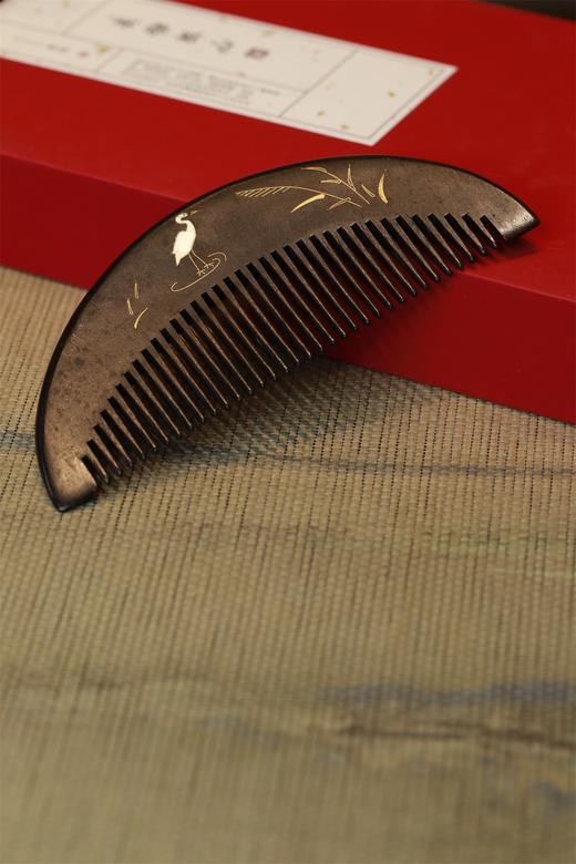 蒹葭°镶嵌木梳 商品图1