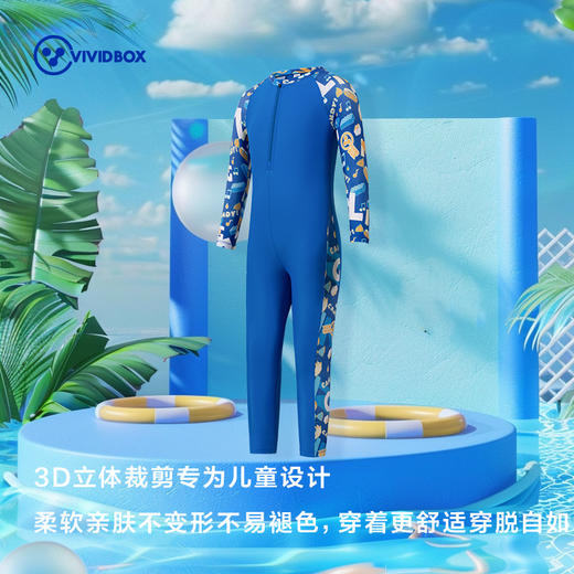 （尺码偏小，建议拍大一码）VIVIDBOX儿童连体泳衣沙滩温泉游泳馆夏季 商品图2