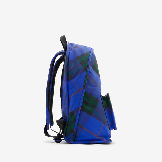 【一】BURBERRY 巴宝莉 男士复古格纹拉链盾牌双肩背包 格子 8080612 B7323 商品图1