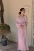 Le Malene 粉色优雅甜美挖肩收腰连衣裙 18748 商品缩略图3