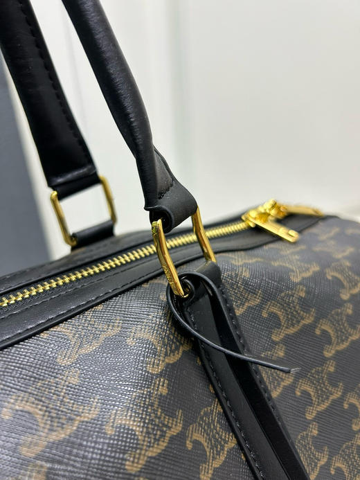 秋冬特惠💰680 赛琳CELINE 旅行袋标志印花和小牛皮大号手袋 商品图4