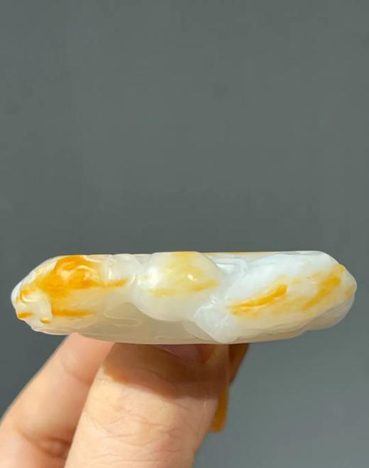 金沁白玉巧雕兽纹珮与勒子吊坠，顺丰包邮 商品图11