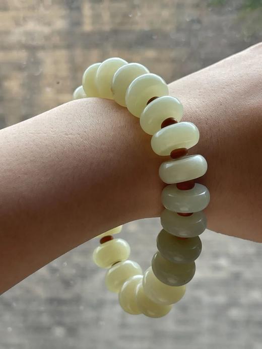 籽料白玉算盘珠长手链，顺丰包邮 商品图7