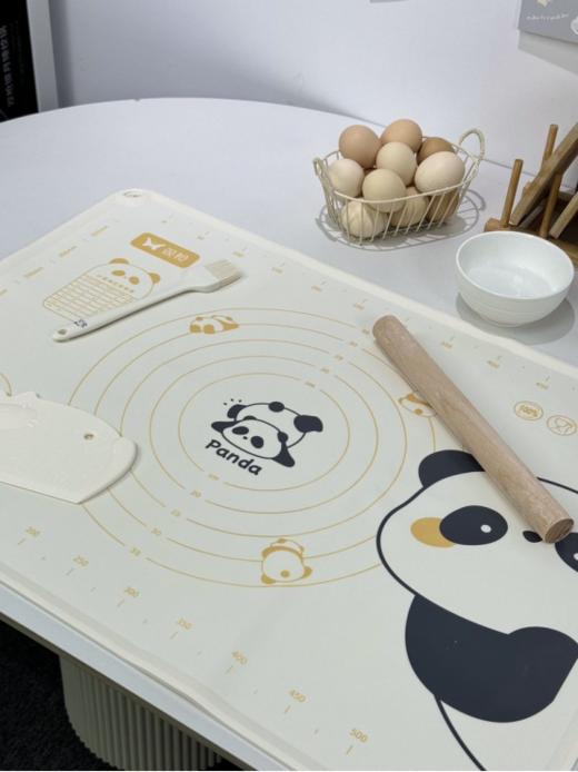 🥳🥳【双枪熊猫食品级硅胶揉面套装】🙅烘培达人都在用的揉面垫！🌟下单就送擀面杖、油刷、刮面刀、收纳袋 💦 商品图5