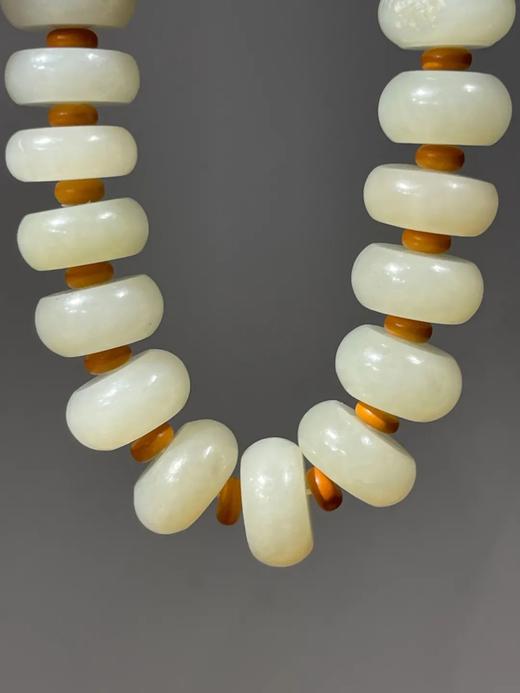 籽料白玉算盘珠长手链，顺丰包邮 商品图12