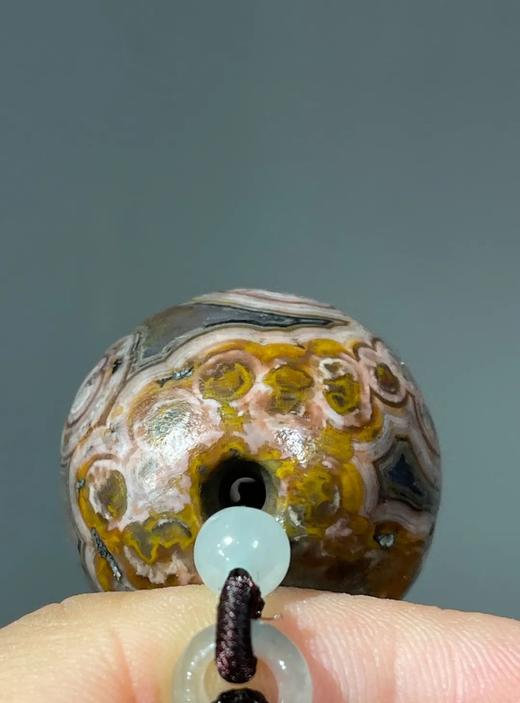 缠丝瑪瑙椭圆大珠吊坠项链，顺丰包邮 商品图11