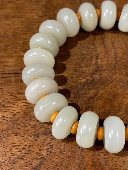 籽料白玉算盘珠长手链，顺丰包邮 商品图4