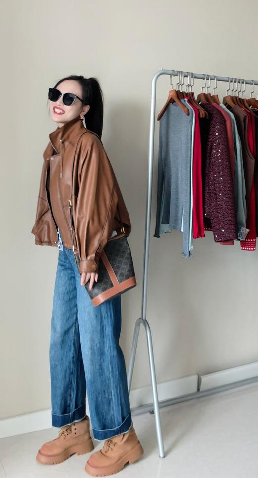 秋冬新品土耳其盐洗长绒棉洒脱酷甜直筒裤可挽边 商品图9