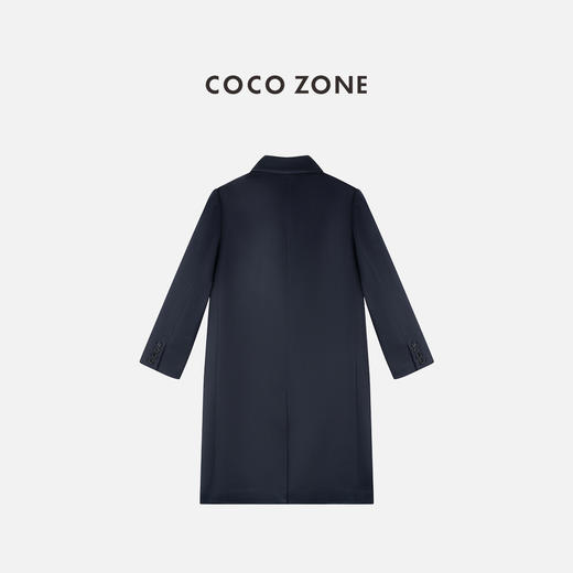 COCO ZONE 绵羊毛山羊绒气质翻领长款呢子外套CC2C1845 商品图1