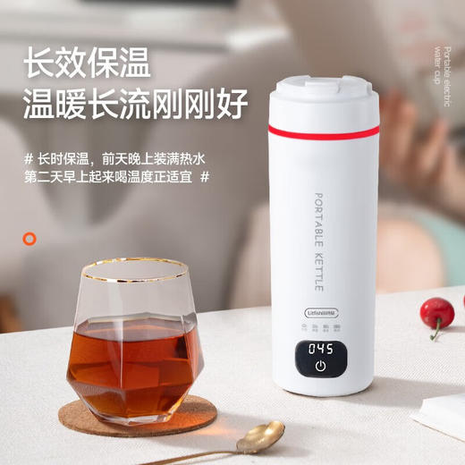 【小家电】丽特斐便携式烧水壶旅行小型电热水杯智能数码显示烧水杯LW-K07 HF 商品图0