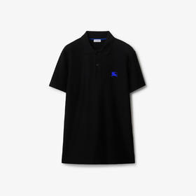 BURBERRY 巴宝莉 男士马术骑士刺绣徽标棉质短袖Polo衫 黑色 8084937 A1189