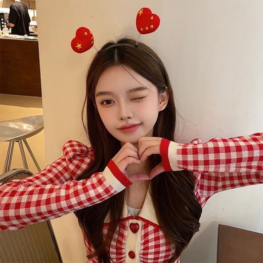 【国庆节发箍】国庆节头饰十一国庆快乐发饰祖国万岁庆祝红色发卡发箍女国潮头箍。ry 商品图7