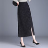 2024年秋款长款提花修身时尚国风半身裙高腰通勤洋气时髦直筒裙 商品缩略图2