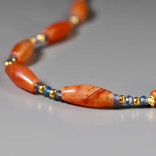 西亚高古绯红玛瑙项链 商品图2