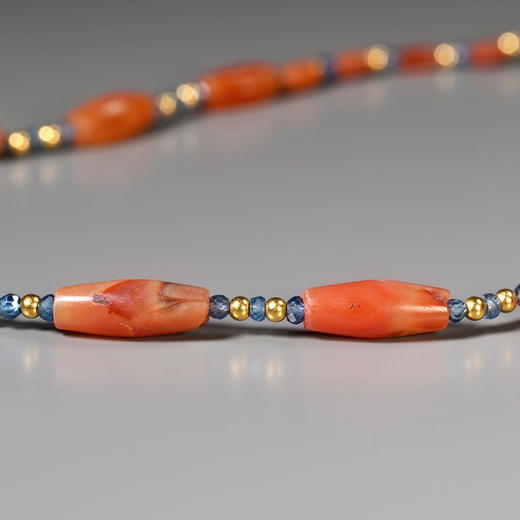 西亚高古绯红玛瑙项链 商品图3