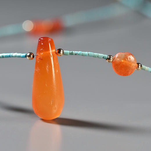 西亚高古红玛瑙“指日高升”锁骨链 商品图2