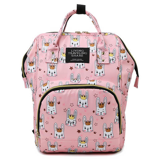 【出众的立体造型，360°无处不在的美】妈咪包新款多功能大容量 妈咪双肩包 时尚轻便尼龙包 母婴双肩包-QQ 商品图7