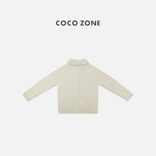 COCO ZONE 复古小香风翻领针织衫气质长袖上衣CC1C2141 商品图1