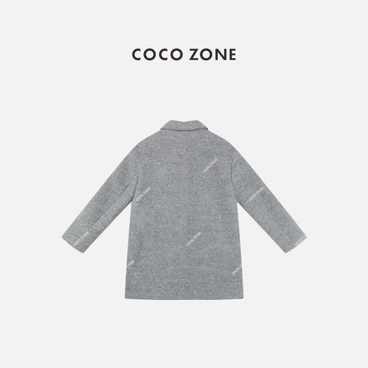 COCO ZONE 高级感中长款毛呢外套气质翻领上衣CC2C2083 商品图1