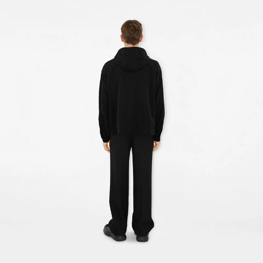 【二】BURBERRY 巴宝莉 男士马术骑士徽标贴花尼龙连帽外套 黑色 8086714 A1189 商品图3