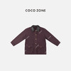 COCO ZONE 设计感翻领拼接外套复古百搭拉链上衣CC1C2118 商品缩略图6