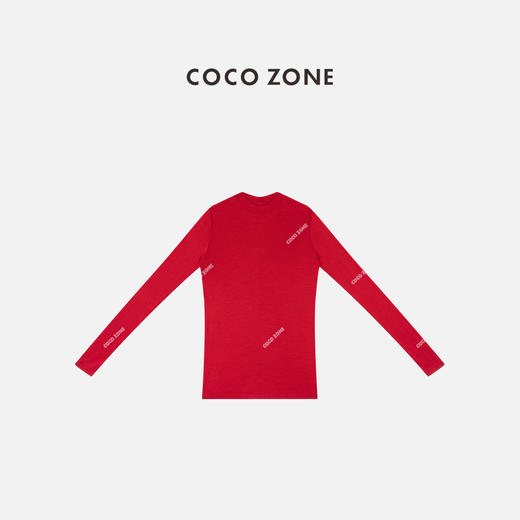 COCO ZONE 简约修身显瘦打底衫纯色通勤风T恤CC1C2106 商品图0