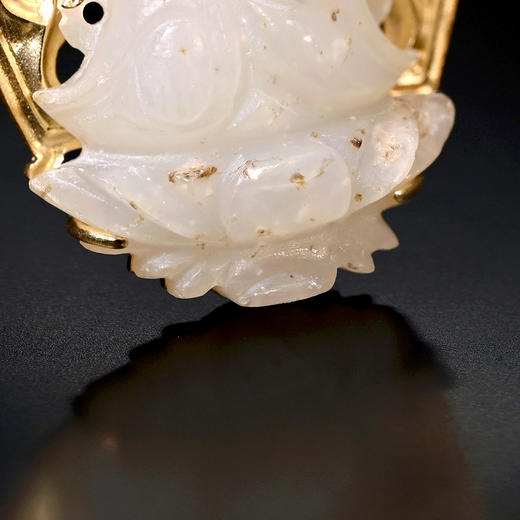 明代和田白玉观音“十亿光炎”项坠 商品图6