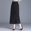2024年秋款长款提花修身时尚国风半身裙高腰通勤洋气时髦直筒裙 商品缩略图1