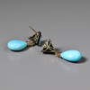 20世纪绿松石+黑玛瑙耳环 商品缩略图3